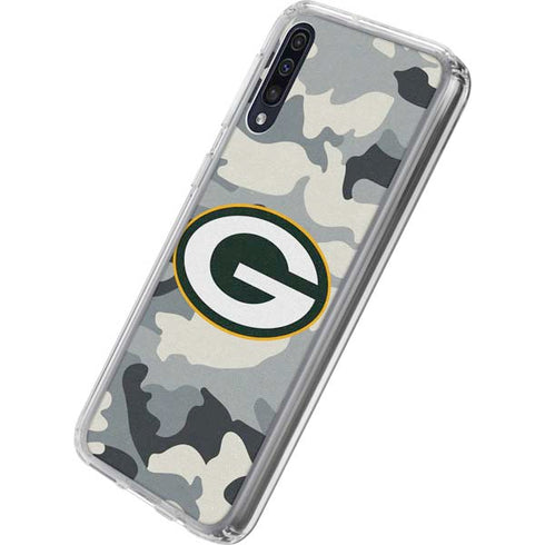 NFL Green Bay Packers Camo Galaxy A50 Clear Case