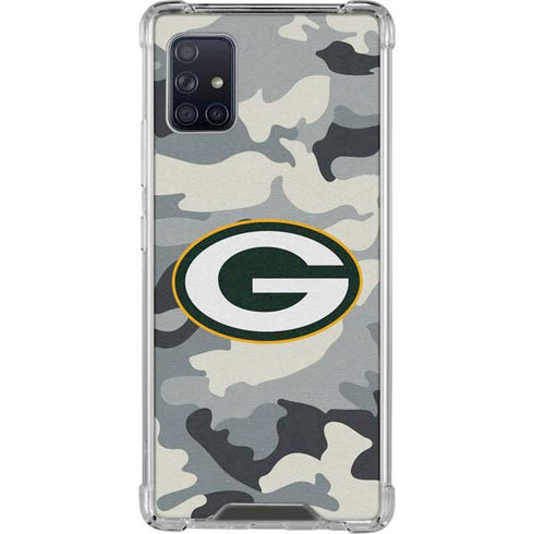 NFL Green Bay Packers Camo Galaxy A51 5G Clear Case