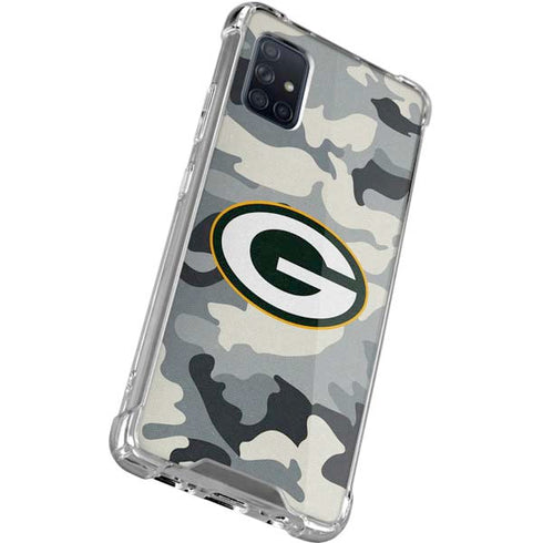 NFL Green Bay Packers Camo Galaxy A51 5G Clear Case