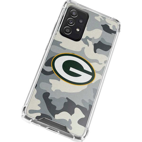 NFL Green Bay Packers Camo Galaxy A52 5G Clear Case