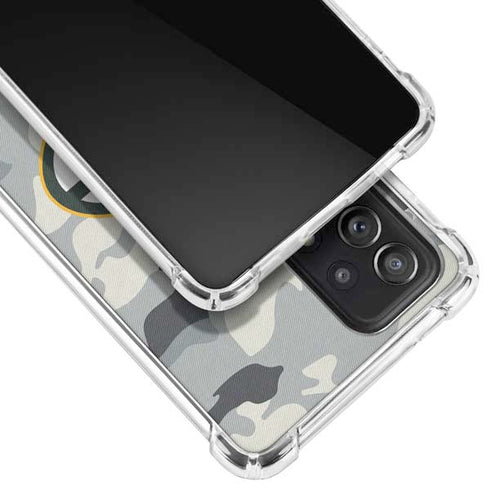 NFL Green Bay Packers Camo Galaxy A52 5G Clear Case
