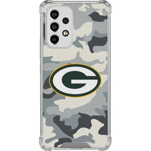 NFL Green Bay Packers Camo Galaxy A53 5G Clear Case