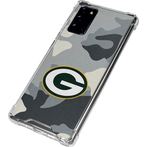 NFL Green Bay Packers Camo Galaxy Note20 5G Clear Case