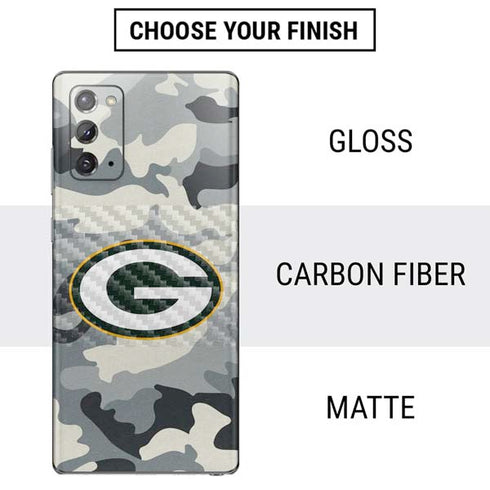 NFL Green Bay Packers Camo Galaxy Note20 5G Skin