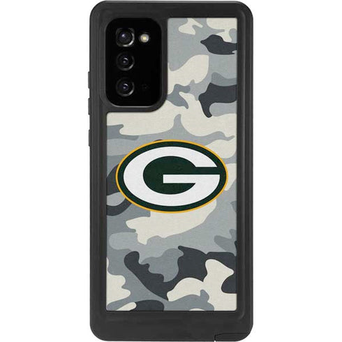 NFL Green Bay Packers Camo Galaxy Note20 5G Waterproof Case