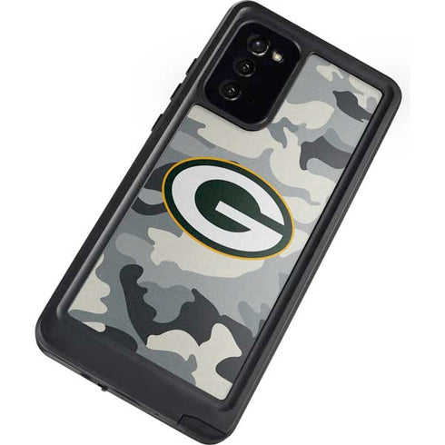 NFL Green Bay Packers Camo Galaxy Note20 5G Waterproof Case