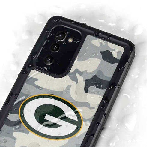NFL Green Bay Packers Camo Galaxy Note20 5G Waterproof Case