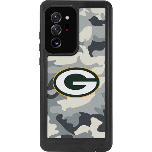 NFL Green Bay Packers Camo Galaxy Note20 Ultra 5G Waterproof Case