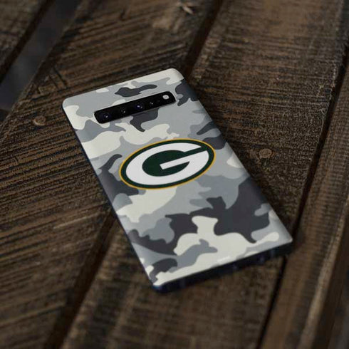 NFL Green Bay Packers Camo Galaxy S10 Plus Skin