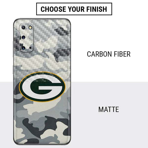 NFL Green Bay Packers Camo Galaxy S20 Skin