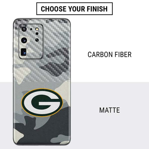 NFL Green Bay Packers Camo Galaxy S20 Ultra 5G Skin