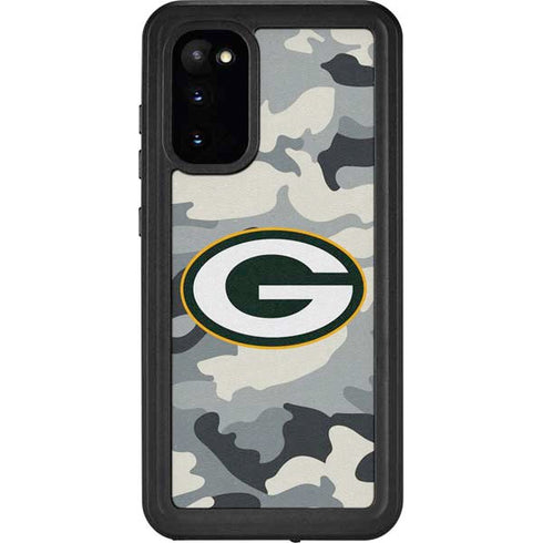 NFL Green Bay Packers Camo Galaxy S20 Waterproof Case