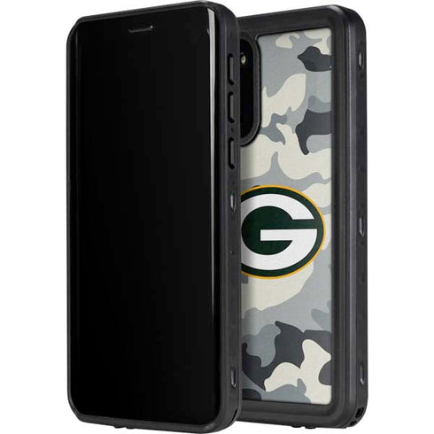 NFL Green Bay Packers Camo Galaxy S20 Waterproof Case