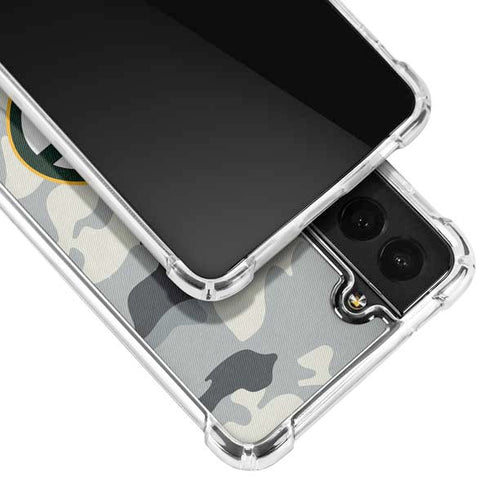 NFL Green Bay Packers Camo Galaxy S21 FE Clear Case