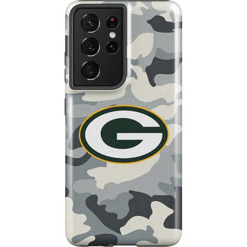 NFL Green Bay Packers Camo Galaxy S21 Ultra 5G Pro Case