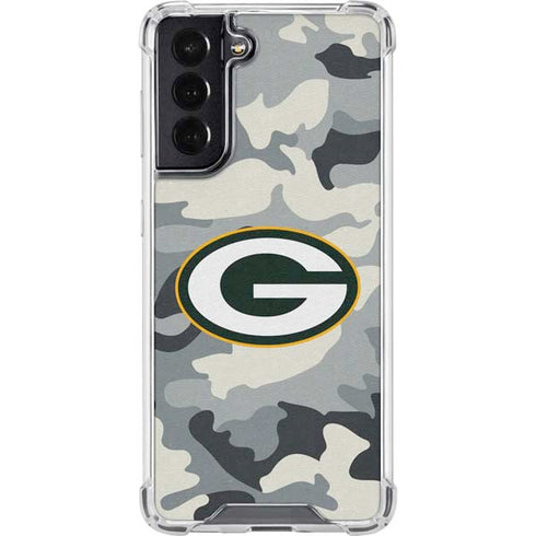 NFL Green Bay Packers Camo Galaxy S22 Clear Case