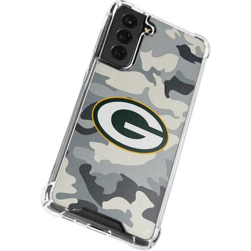 NFL Green Bay Packers Camo Galaxy S22 Plus Clear Case