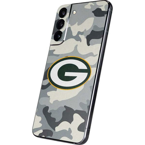 NFL Green Bay Packers Camo Galaxy S22 Plus Skin