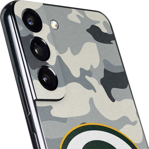 NFL Green Bay Packers Camo Galaxy S22 Skin