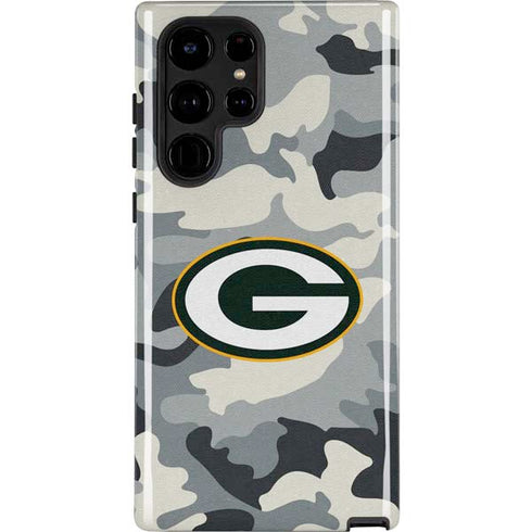 NFL Green Bay Packers Camo Galaxy S22 Ultra Pro Case