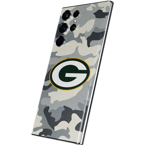 NFL Green Bay Packers Camo Galaxy S22 Ultra Skin