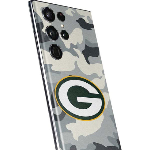 NFL Green Bay Packers Camo Galaxy S22 Ultra Skin