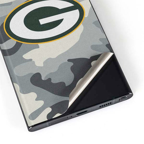 NFL Green Bay Packers Camo Galaxy S22 Ultra Skin