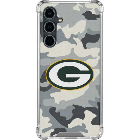 NFL Green Bay Packers Camo Galaxy S23 FE Clear Case