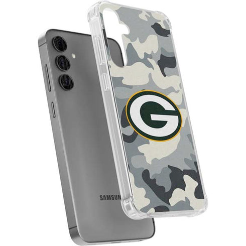 NFL Green Bay Packers Camo Galaxy S24 Plus Clear Case