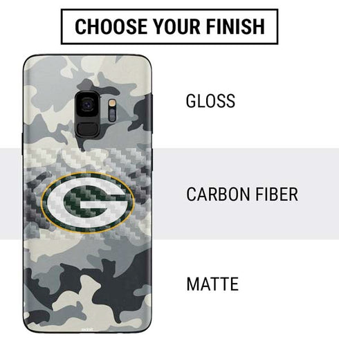 NFL Green Bay Packers Camo Galaxy S9 Skin