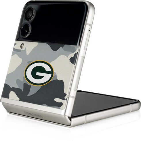 NFL Green Bay Packers Camo Galaxy Z Flip3 5G Skin