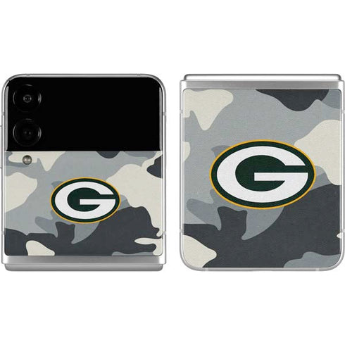 NFL Green Bay Packers Camo Galaxy Z Flip4 5G Skin