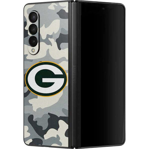 NFL Green Bay Packers Camo Galaxy Z Fold3 5G Skin