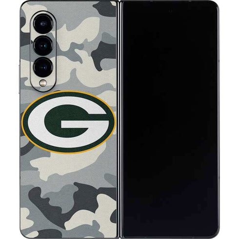 NFL Green Bay Packers Camo Galaxy Z Fold4 5G Skin