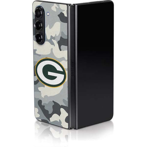 NFL Green Bay Packers Camo Galaxy Z Fold5 5G Skin