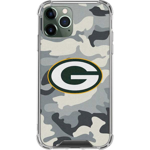 NFL Green Bay Packers Camo iPhone 11 Pro Max Clear Case