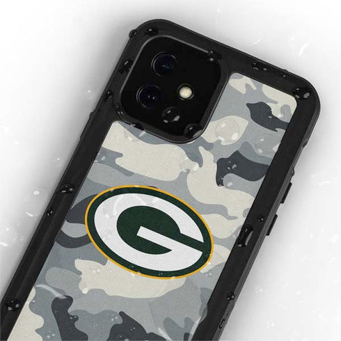 NFL Green Bay Packers Camo iPhone 12 Mini Waterproof Case