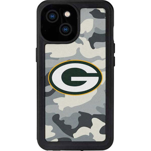 NFL Green Bay Packers Camo iPhone 13 Mini Waterproof Case