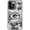 NFL Green Bay Packers Camo iPhone 13 Pro Clear Case