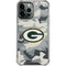 NFL Green Bay Packers Camo iPhone 13 Pro Max Clear Case