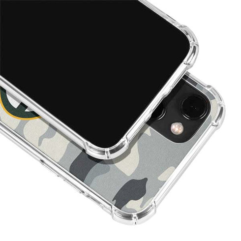 NFL Green Bay Packers Camo iPhone 14 Clear Case