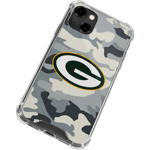 NFL Green Bay Packers Camo iPhone 14 Clear Case