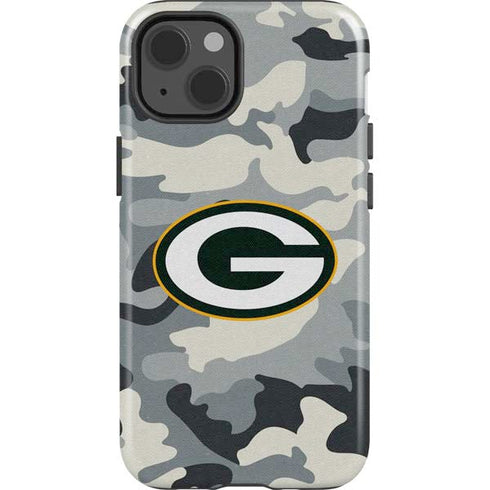 NFL Green Bay Packers Camo iPhone 15 Impact Case