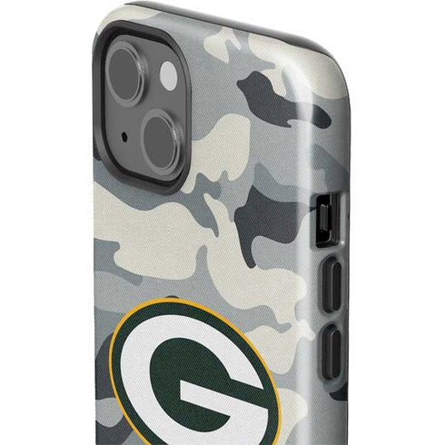 NFL Green Bay Packers Camo iPhone 15 Impact Case