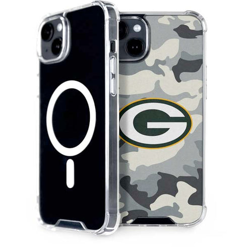 NFL Green Bay Packers Camo iPhone 15 Plus MagSafe Case