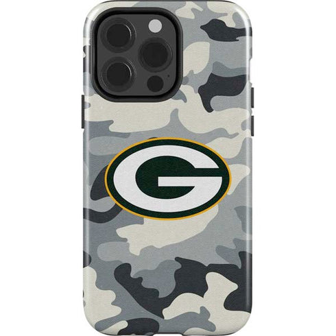 NFL Green Bay Packers Camo iPhone 15 Pro Impact Case