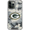 NFL Green Bay Packers Camo iPhone 14 Pro Max Clear Case
