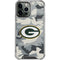 NFL Green Bay Packers Camo iPhone 15 Pro Max Clear Case