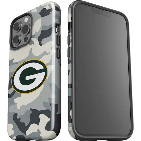 NFL Green Bay Packers Camo iPhone 15 Pro Max Impact Case
