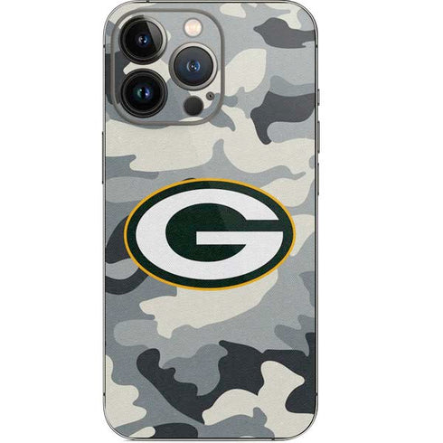NFL Green Bay Packers Camo iPhone 14 Pro Skin